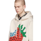 Gucci Off-White Oversized Strawberry Hoodie