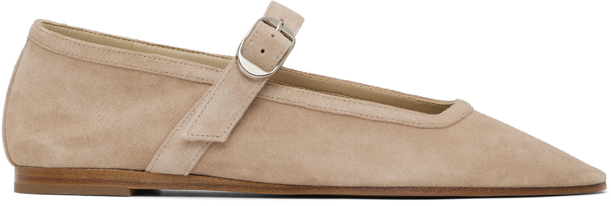 Le Monde Beryl Beige Mary Jane Ballerina Flats Le Monde Beryl