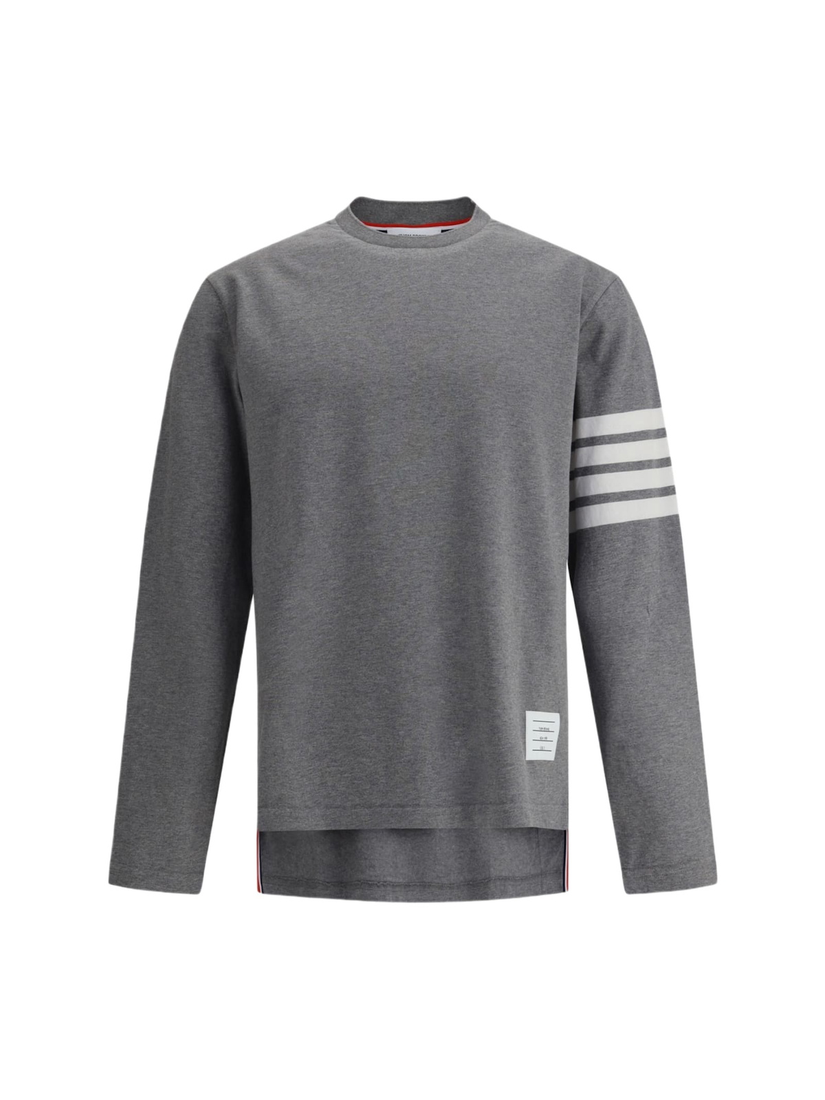 Thom Browne - Logo-Appliquéd Striped Pointelle-Knit Cotton T