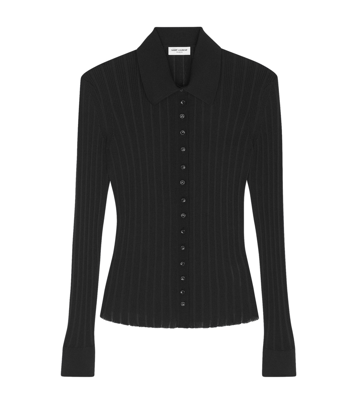 Yves Saint Laurent Ribbed High Neck Wool Knit Sweater Men's M Size Vintage / eaa498232