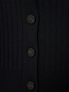 PROENZA SCHOULER - Ribbed Knit Viscose Blend Polo Cardigan