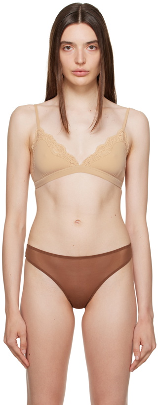 Photo: SKIMS Beige Fits Everybody Corded Lace Bralette