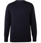 Officine Generale - Bruce Slim-Fit Merino Wool Sweater - Men - Midnight blue