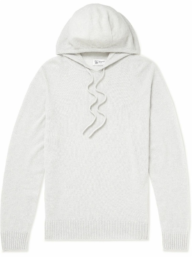 Photo: Johnstons of Elgin - Cashmere Hoodie - Gray