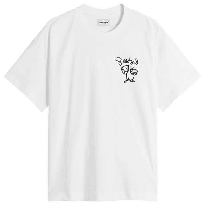 Photo: Sundays Men's Wine T-Shirt in White