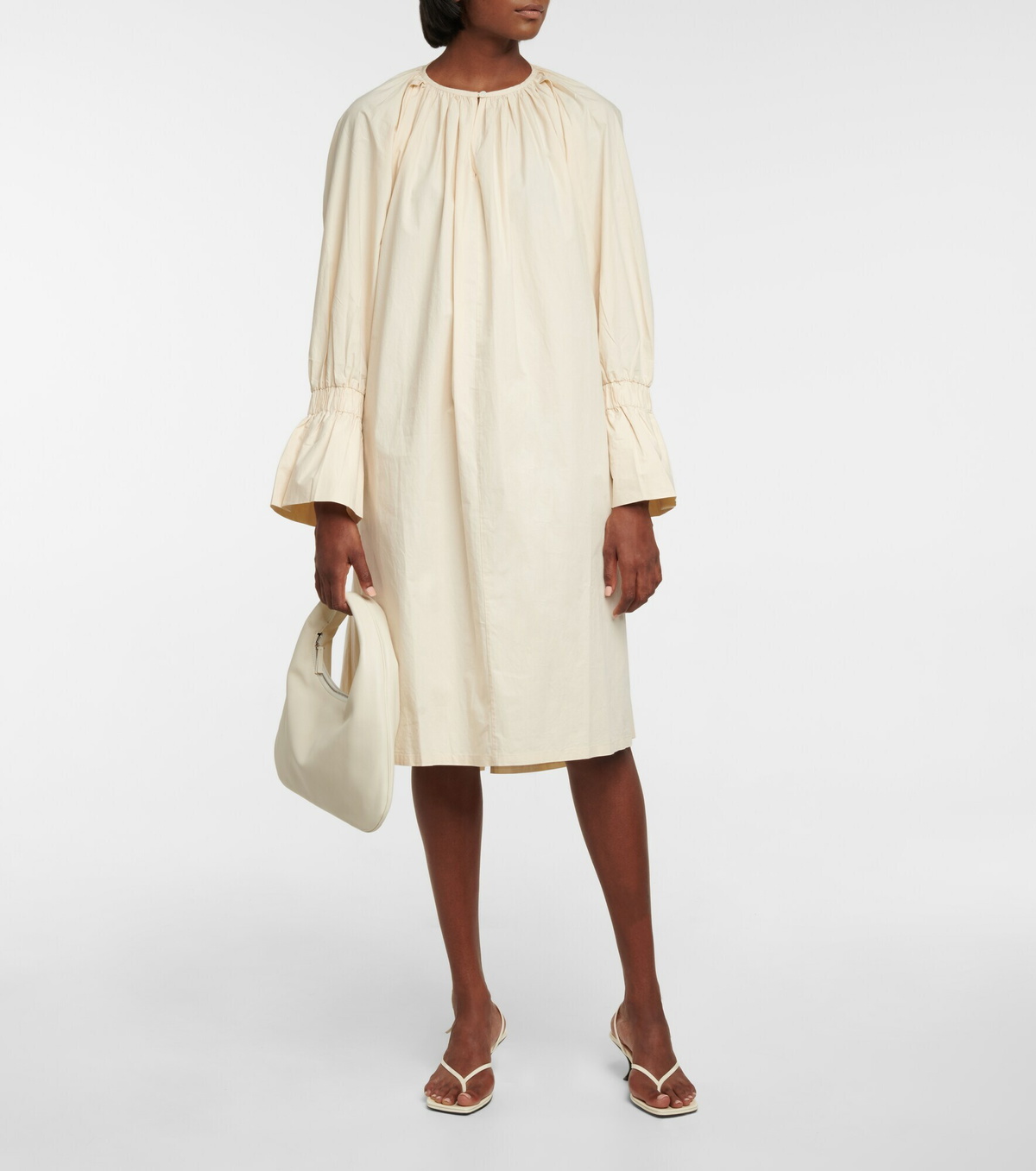 Deveaux New York - Aurora oversized cotton midi dress