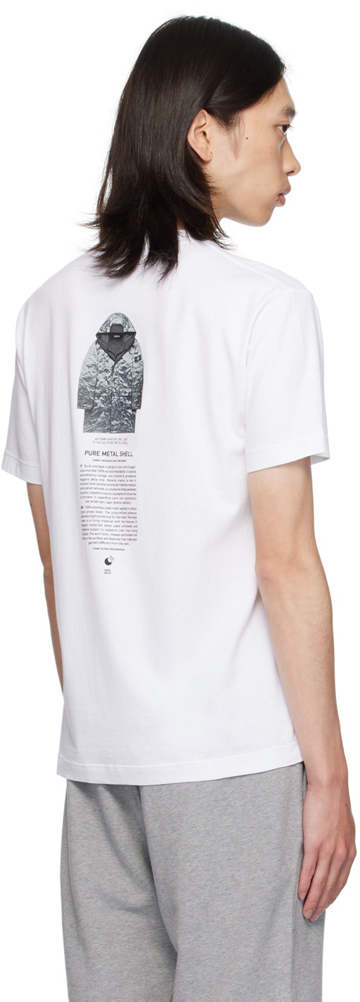 Stone Island White 'Archivio' T-Shirt Stone Island