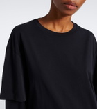 Agolde Lois layered cotton jersey T-shirt