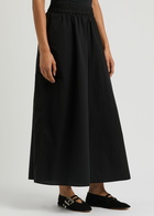 Eileen Fisher Cropped Wide-leg Cotton Trousers Black