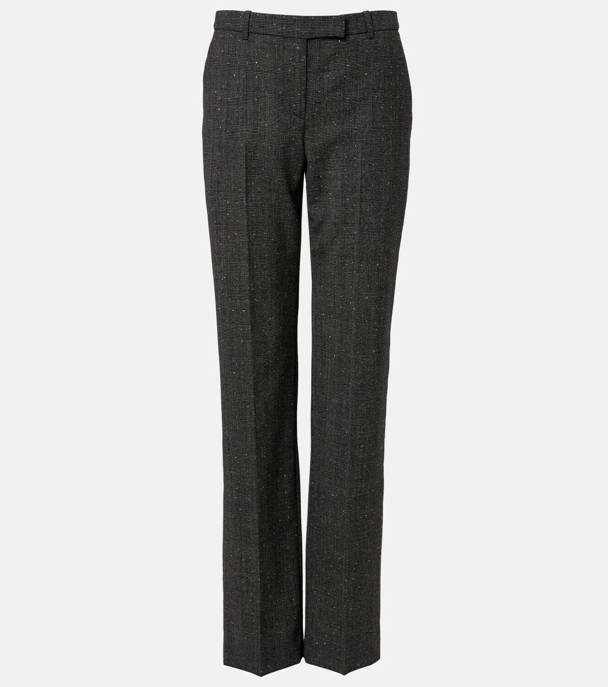 McQueen Prince of Wales check wool straight pants