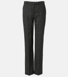 McQueen Prince of Wales check wool straight pants