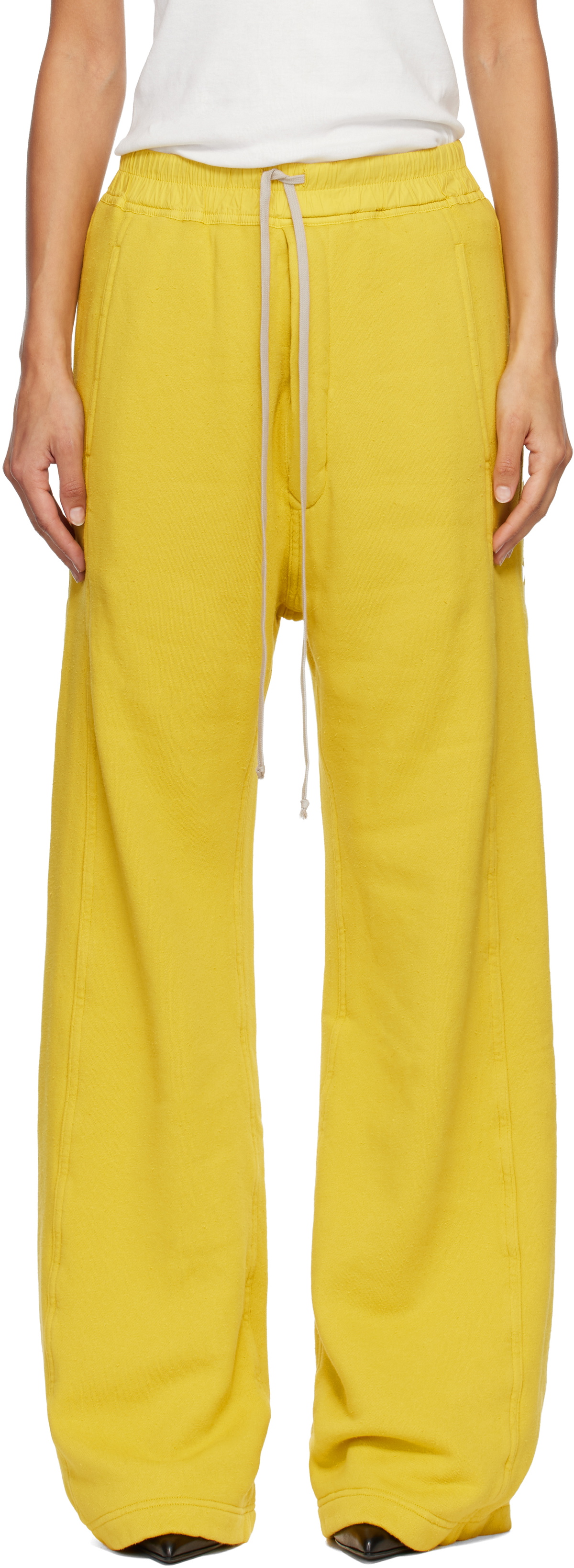 Rick Owens DRKSHDW Yellow Concordians Pusher Lounge Pants