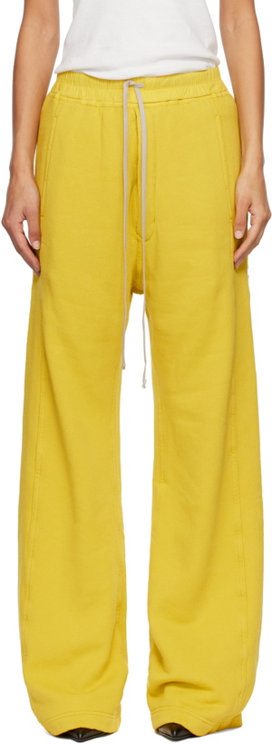 Photo: Rick Owens DRKSHDW Yellow Concordians Pusher Lounge Pants