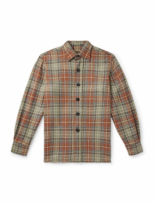 Photo: Rubinacci - Checked Wool Shirt - Green