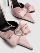 VERSACE 110mm Satin Slingback Heels