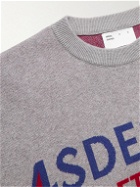 4SDesigns - Printed Mercerised Pima Cotton Sweater - Gray