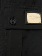 DOLCE & GABBANA - Logo Plaque Cotton Poplin Cargo Pants