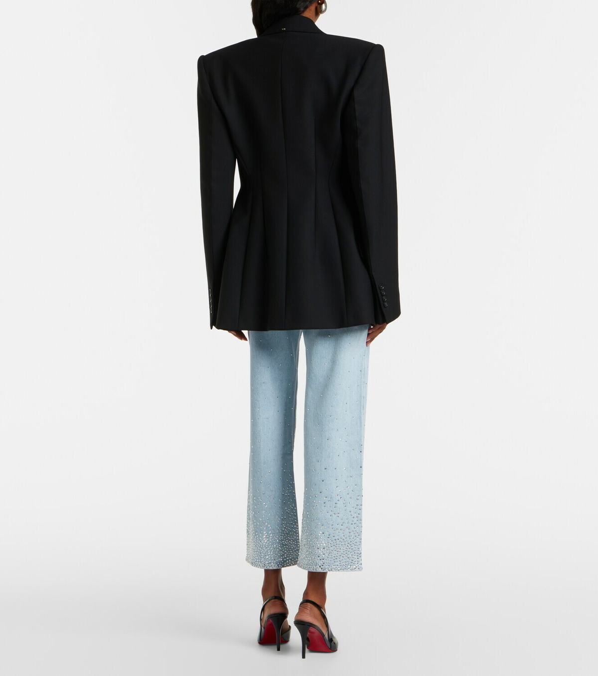 7 For All Mankind Calie embellished straight jeans
