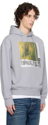Jean Paul Gaultier SSENSE Exclusive Gray Cotton Printed Water Hoodie