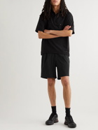 Snow Peak - Quick Dry Pleated Primeflex Drawstring Shorts - Black