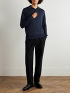 Herno - Wool Polo Shirt - Blue