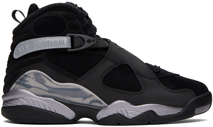 Photo: Nike Jordan Black Air Jordan 8 Retro Winterized Sneakers