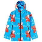 JW Anderson Men's Hooded Shell Jacket in Blue