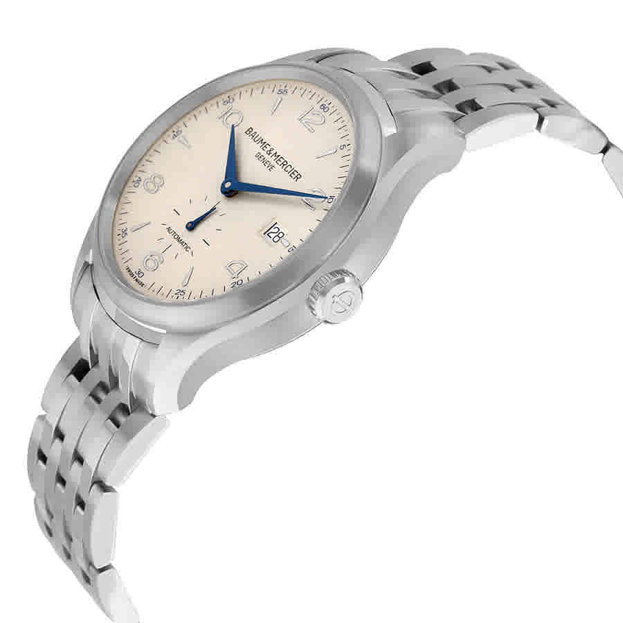 Baume and Mercier Clifton Automatic Silver Dial Mens Watch 10099