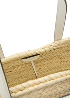 Tory Burch Ella Small Logo-embellished Straw Tote - Beige - One Size