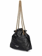 BALENCIAGA - Xs Crush Leather Tote Bag