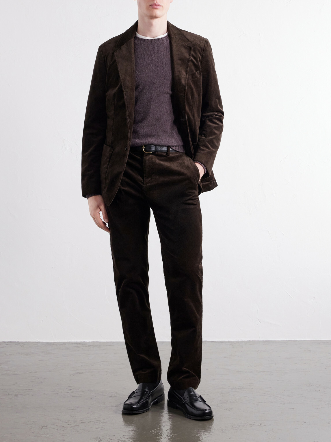 Sunspel - Cotton-Blend Corduroy Blazer - Brown