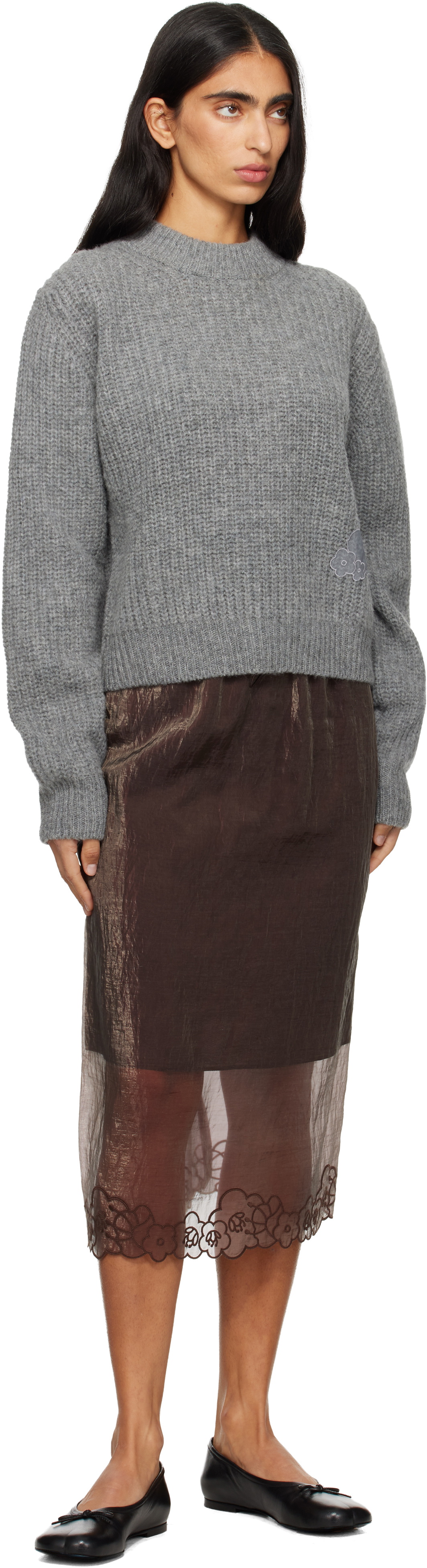 Cecilie Bahnsen Gray Bega Sweater