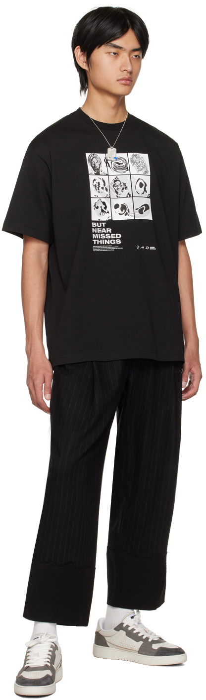【 ADERERROR 】★Topian t-shirt ADER error Black Topian T-Shirt ADER error
