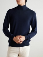 Canali - Wool Rollneck Sweater - Blue