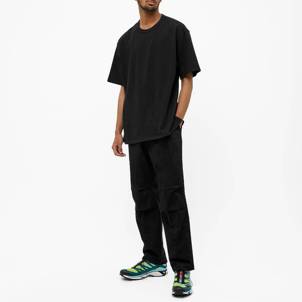 black rib oversized men's t-shirt