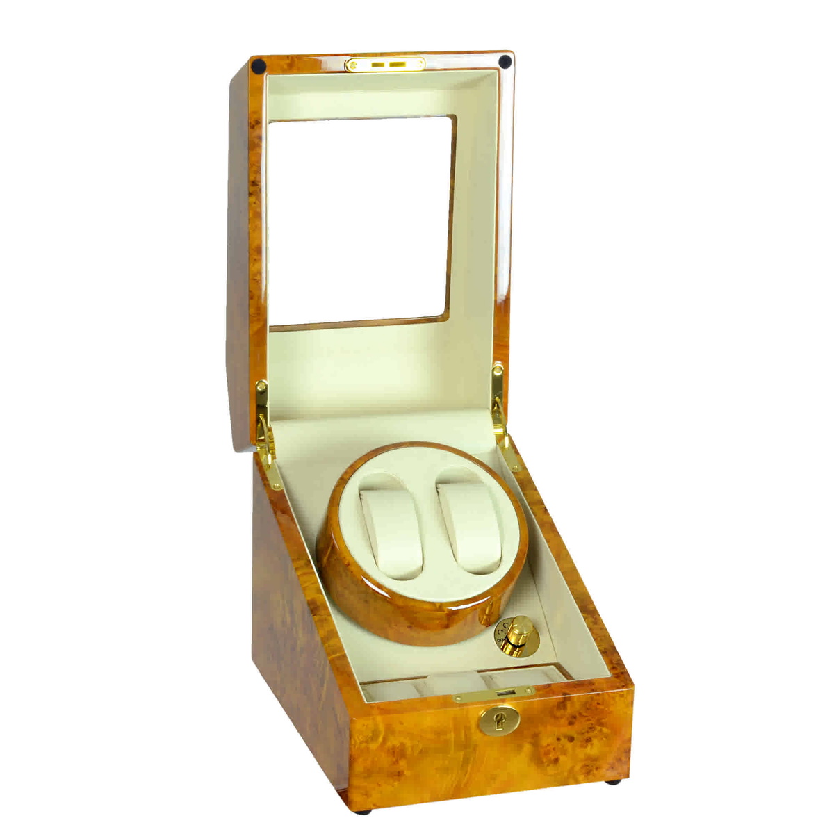 Steinhausen Heritage Burlwood Double Watch Winder SW1803
