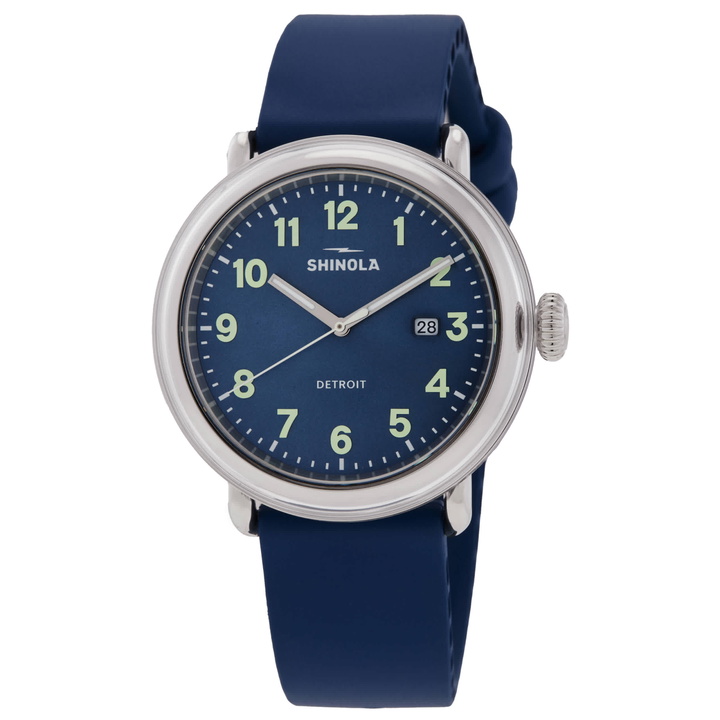 Photo: Shinola Detrola Quartz Blue Dial Mens Watch S0120307643