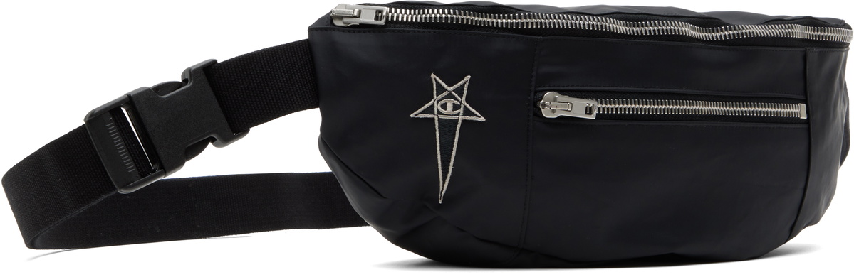 Rick Owens Black Champion Edition Nylon Belt Bag Rick Owens