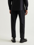 Giorgio Armani - Tapered Wool Tuxedo Trousers - Blue