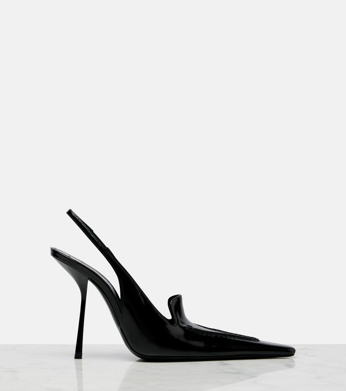 Saint Laurent Voltaire patent leather slingback pumps