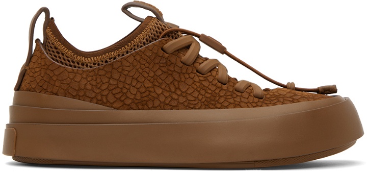 Photo: ZEGNA Brown MRBAILEY® Edition Triple Stitch Sneakers