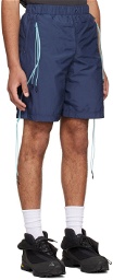 Saul Nash Navy Nylon Shorts