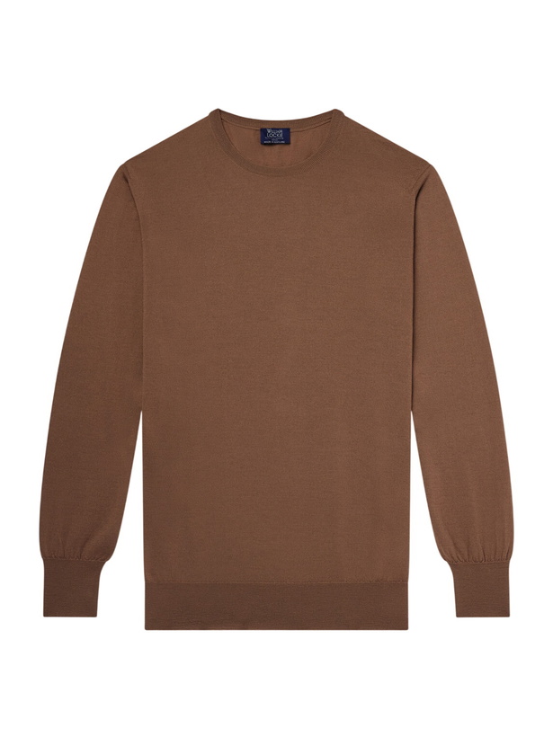 Photo: William Lockie - Merino Wool Sweater - Brown