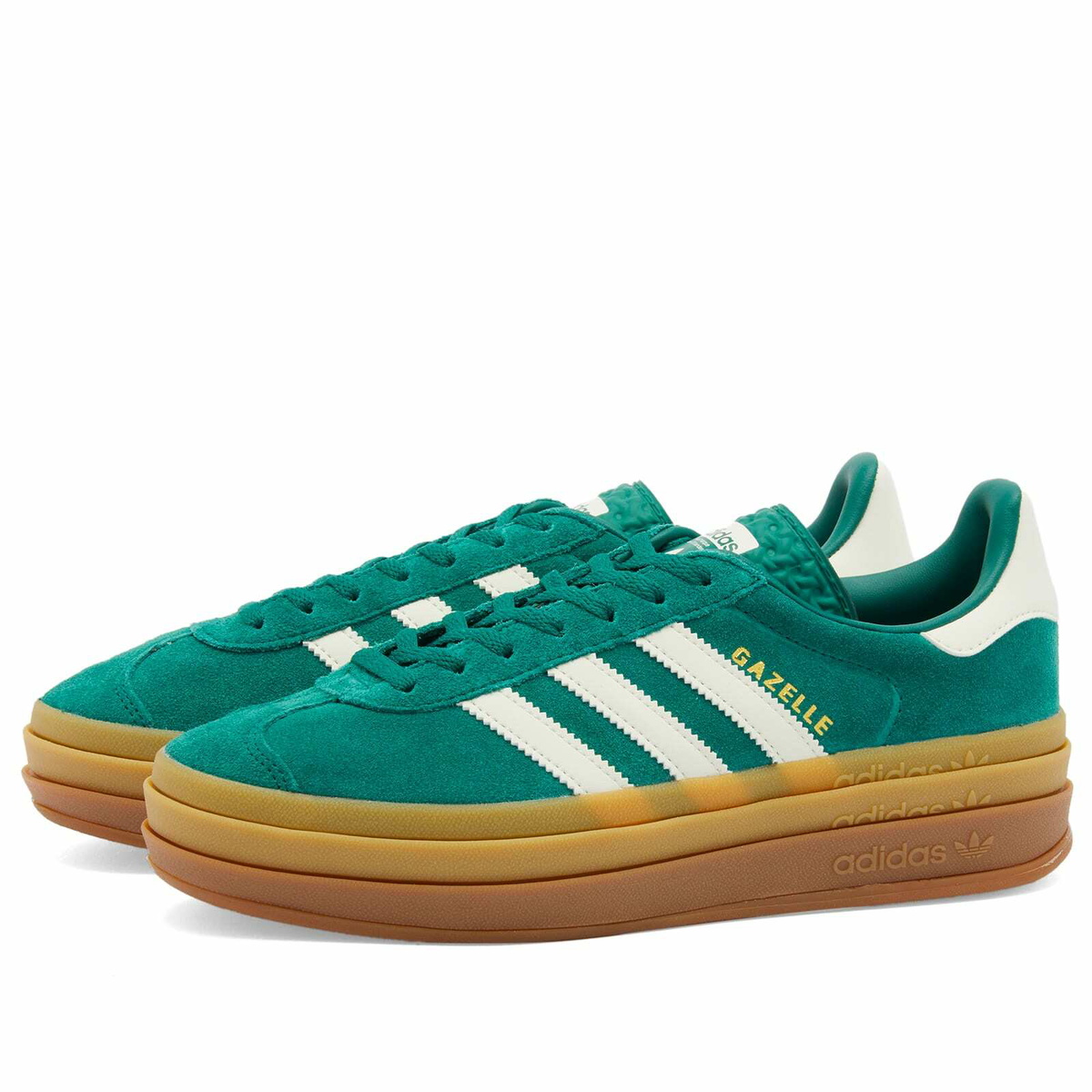★Adidas★(W) Gazelle Bold Collegiate Green Adidas Women's Gazelle Bold W in Collegiate Green/Off White