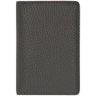 Maison Margiela Grey Leather Bifold Card Holder