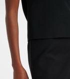 Gucci Sequined silk and wool crêpe cady tank top