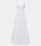 Staud Wells cotton poplin maxi dress