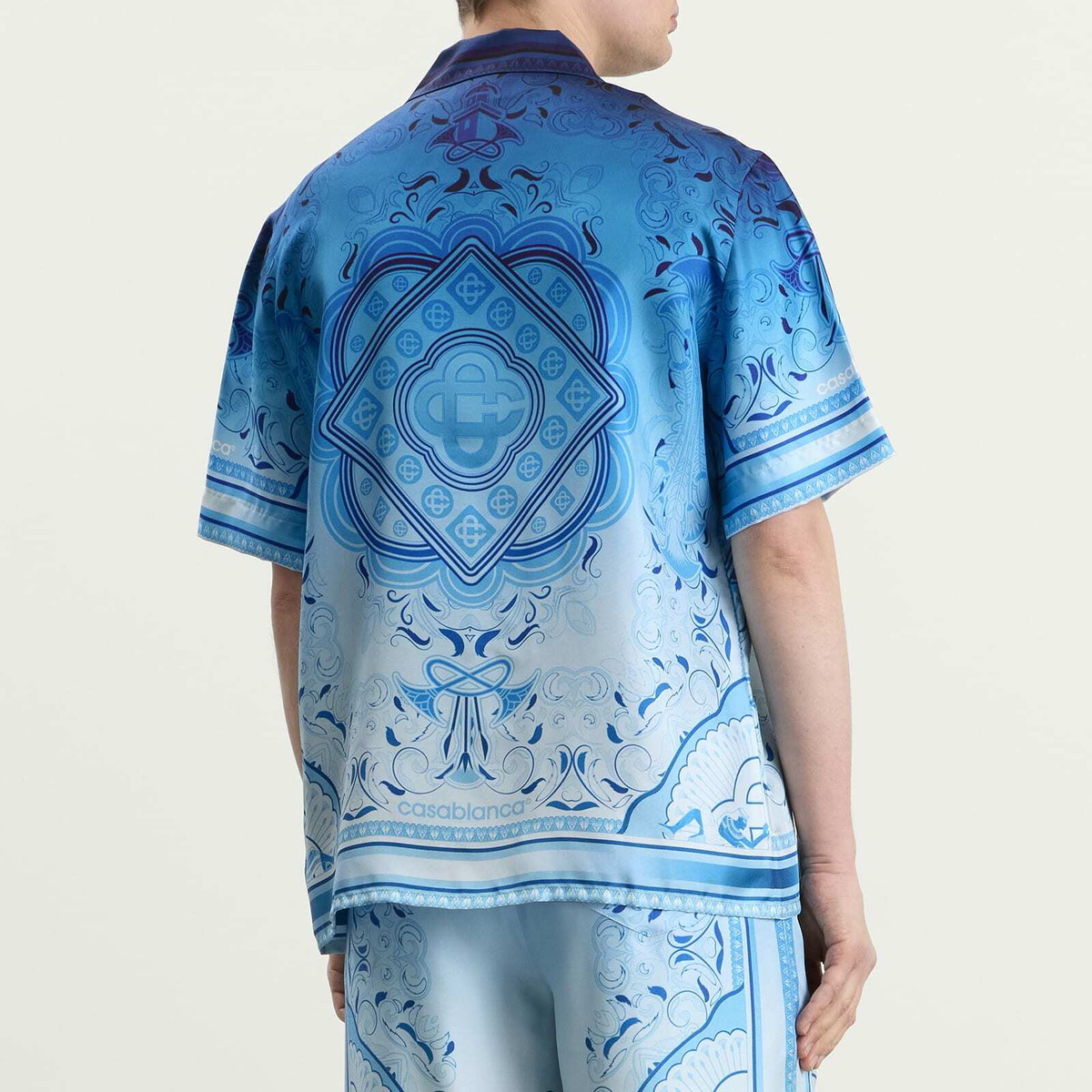 Casablanca Men's Egyptian Rug Shirt in Blue