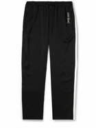 SAINT LAURENT - Straight-Leg Satin-Jersey Sweatpants - Black