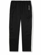 SAINT LAURENT - Straight-Leg Satin-Jersey Sweatpants - Black
